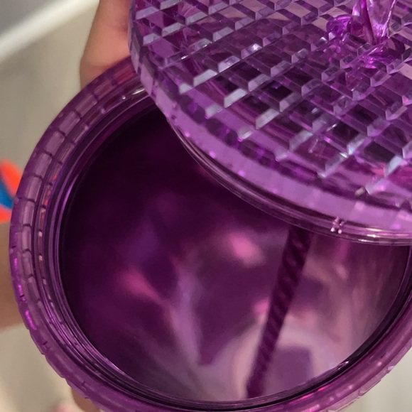 Starbucks Purple & Rosegold Ombré Grid Tumbler Cup - Picture 4 of 4